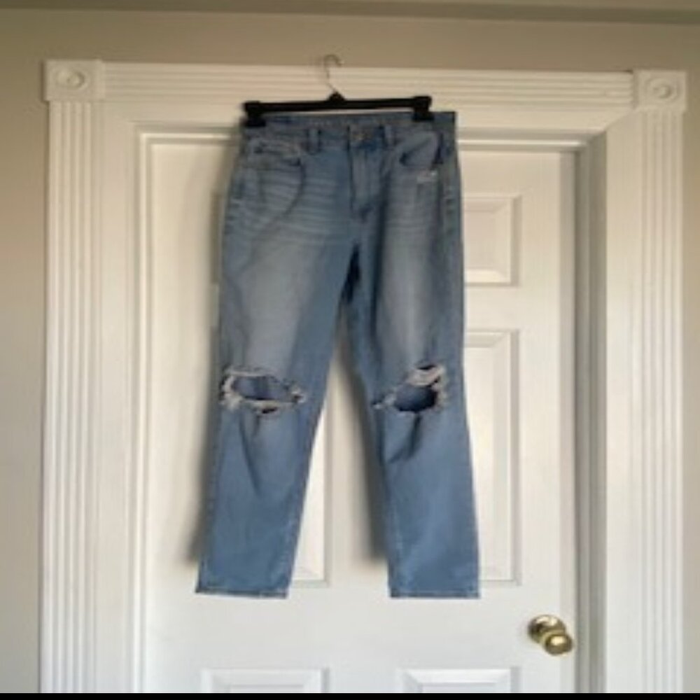 American Eagle Ripped Mom Jeans - Size 2 Long